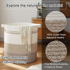 OIAHOMY 120L Laundry Baskets Hamper with Handles, Decorative Basket for Living room, Woven Storage Basket for Toys Bin,Pillows, Blankets, Clothes-20x22.5in-Gradient Yellow - Image 5