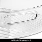 iDesign Clear Plastic 1/4 Wedge Bin, 4-Pack - Image 6