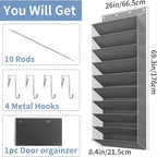 TAHAVICE 30 Pair Over the Door Shoe Organizer, Hanging Closet Shoe Storage - Image 2
