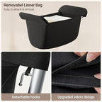 ELYKEN Laundry Basket with Wheels, Collapsible Laundry Hamper, Black - Image 4