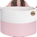 INDRESSME 115L Extra Large Pink Laundry Basket for Stuffed Animal Storage by INDRESSME