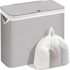 STORAGE MANIAC Triple Laundry Hamper with Lid, Metal Frame Laundry Baskets by STORAGEMANIAC
