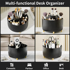fanado 360° Rotate Makeup Brush Holder Organizer, Makeup Organizers Countertop, Makeup organization and Skincare Storage with Gift Box Packing for Vanity, Desktop, Bathroom (Black) - Image 3