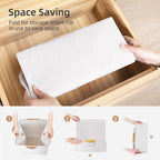 STORAGE MANIAC 3-Pack Large Laundry Hamper, 100L (26.4 Gal) Collapsible Laundry Basket with Bamboo Handles, Freestanding Waterproof Clothes Hamper for Laundry Room, Bedroom, Dorm, Towels, White - Image 6