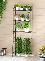 3-Tier Over The Toilet Storage, Bathroom Organizer, Space-Saving, Above Toilet Storage Rack with 4 Hooks and Paper Holder, Metal Shelf, Black - Image 8