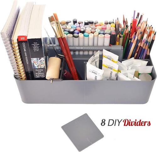 -Large Carry Caddy Bin Basket Portable Office Desk Storage DIY- MADE IN USA (Orion Gray) - Image 2