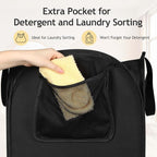 Upgraded Pop-up Laundry Hamper 2 Pack, 70L(18.5 Gal) Laundry Basket with Thickened 600D Oxford Fabric,2.4X Denser Mesh Side Pocket, 0.2mm Added Thickness Steel Frame, Easy to Open and Fold for Storage - Image 8