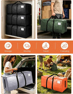 SWEET DOLPHIN 8 Pack 200LB Heavy-Duty Moving Bags with Wrap-Around Handles, Extra Large Storage Totes for Space Saving, Clothes Storage Bags, College Dorm Essentials, Multicolor, 24 Gal - Image 6
