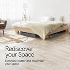Reli. 90L Under Bed Storage with Clear Window, 8 Pack | Closet Storage Bins - Image 5