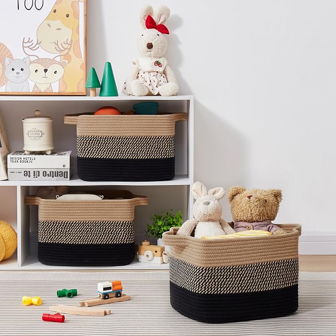 OIASKET Storage Basket for Organizing 3 Pack, Woven Baskets for Storage - Image 8