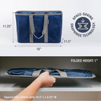 CleverMade EcoBasket Collapsible Grocery Tote, 30L Structured Tote Bag - Image 2
