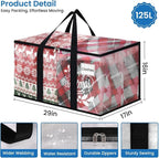 RoomHacks Moving Bags, Heavy Duty Large Storage Bags, 125L, 4 Pack, Clear | Water-Resistant Packing Bags with Reinforced Handles & Dual Zippers, Foldable Storage Totes for Dorm Move & Home Organization - Image 2