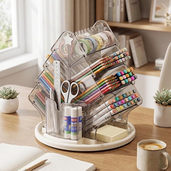 360° Rotating Makeup Organizer, 9.25'' Clear Lazy Susan for Vanity - Image 8