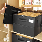 Large Reinforced 2 Pack Shoe Organizer for Closet with Adjustable Dividers | Customizable Compartments for Sneakers, Boots, Heels, Sandals, Clothes, Towels and Toys, Versatile Cube Storage Organizer - Image 8