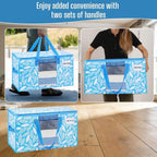 VENO Moving Bags, Wide Open Top, Clear Window, Spring Breeze, 4 Pack - Image 5