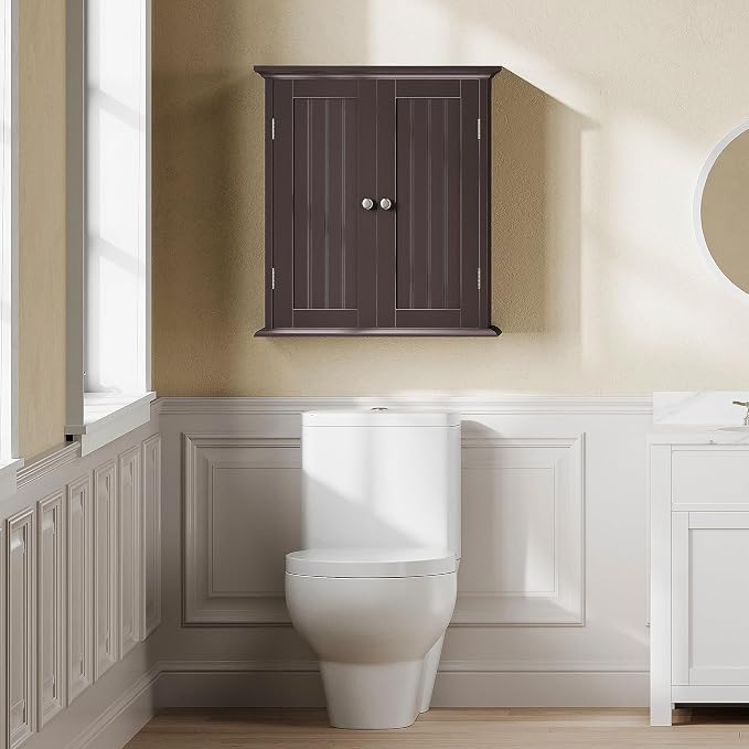 ChooChoo Bathroom Wall Cabinet with 2 Doors, Over The Toilet - Image 2
