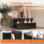 Lifewit Hair Tool Organizer Dryer Holder Countertop with 4 Cups, Black - Image 7