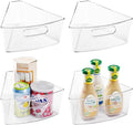 Oubonun Lazy Susan Cabinet Organizer Bins for Kitchen 4 Pack, 1/8 Wedge by Oubonun
