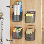 NiHome 4-Pack Cabinet Door Organizer, Adhesive RV Camper Wall Storage Caddy - Image 2