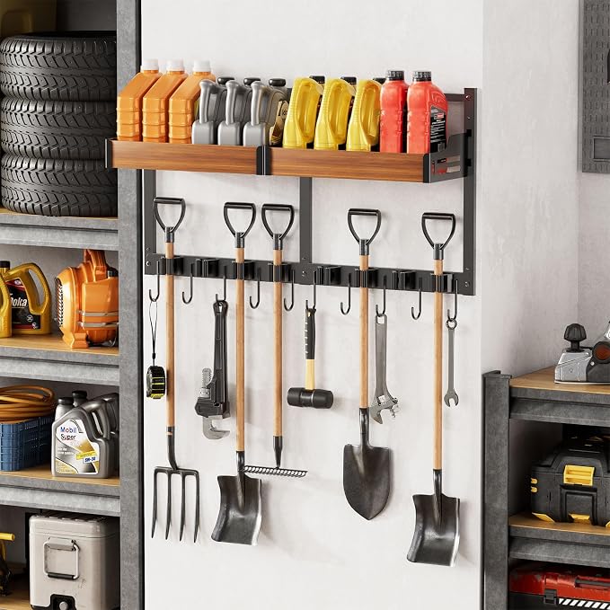 Broom and Mop Organizer Wall Mount, 2 pcs - Image 8