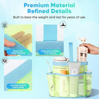 EUDELE Mesh Shower Caddy Portable, 8-Pocket Large Capacity, Quick Dry, Easy Clean, Ideal for Beach, Swimming, Gym, Travel - Image 5