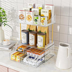 SNSLXH 4-Tier Clear Makeup Organizer Bathroom Storage - Image 4