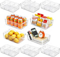 Mpotmiy 10-Pack Pantry Organizers and Storage, Clear Fridge Organizer Bins by Mpotmiy