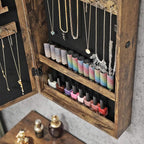 SONGMICS Lockable Jewelry Cabinet Armoire with Mirror, Wall-Mounted - Image 9