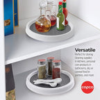 Copco Lazy Susan Turntable Organizer Set of 2, 9 Inch Rotating Cabinet and Pantry Storage, Nonslip Surface with Outer Rim, Wipe Clean - Image 6