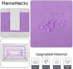 HomeHacks 2 Pack Laundry Baskets, Laundry Hampers Bags (Purple 75Lx2) | Waterproof, Freestanding, Collapsible Clothes Hamper with Reinforced Handles in Laundry Room, Dorm, Bathroom, Bedroom - Image 5