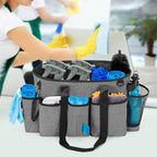 LoDrid Professional Cleaning Tote Caddy for Cleaning Supply, Gray - Image 3
