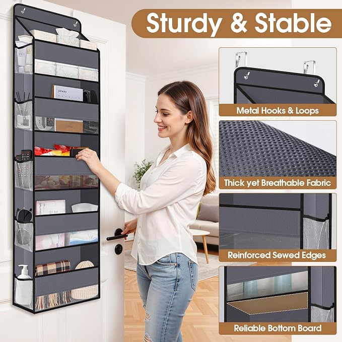 Over The Door Organizer Storage behind Door Hanging Organizer for Nursery - Image 6