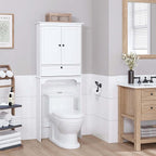 Spirich Bathroom Over the Toilet Storage Cabinet with Tilt-Out Cube, White by SpirichLLC