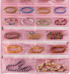 BB Brotrade Hanging Jewelry Organizer,Accessories Organizer,56 Pocket Organizer for Holding Jewelries (Pink-56 Pockets) - Image 3