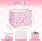 Collapsible Storage Basket Collapsible Fabric Laundry Basket with Handles - Image 3