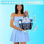 Mesh Shower Caddy Portable - 9 Pockets for College Dorm Room Essential - Image 3