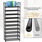 Shoe Rack, 10 Tier Shoe Storage Organizer,Fit 30-35 Pairs Shoes,Metal Tall Shoe Shelf for Closet,Entryway, Hallway,Garage,Bedroom,Cloakroom - Image 3