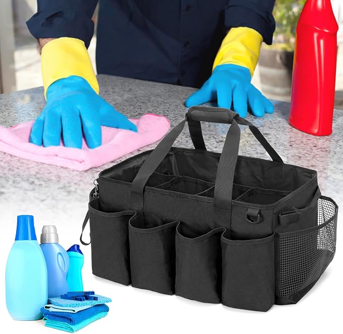 HODRANT Extra-Large Cleaning Caddy with Handles & Multi Pockets - Image 8