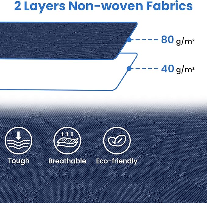 Fab totes 10 Pack Storage Bags for Clothes Blanket Storage Bins with Lids | Foldable Closet Organizers with Zippers,Window and Handles,Fabric Storage Bins for Sweater,Comforter,Bedding,Dorm essentials - Image 3