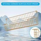 Spice Rack Wall Mount, 4 Pack Spice Organizer, Gold - Image 5