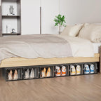 SIMPDIY XL Clear Shoe Storage Boxes, Stackable Shoe Organizer for Closet - Image 8