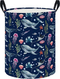 NTAOHAMPER Laundry Hamper, Laundry Basket, Nursery Hamper, Waterproof Storage Bin, Clothes Organizer Basket, Room Decor(Watercolor Ocean) by NTAOHAMPER