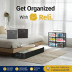 Reli. Moving Bags Heavy Duty (4 Pack) | Clear, Extra Large Totes - Image 7