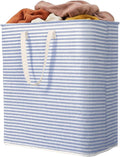 Lifewit 1 Pack Laundry Basket 100L Each, Collapsible Clothes Hamper with Reinforced Handles, Freestanding Waterproof Design for Bedroom and Laundry Room, Blue 100L Total by Lifewit