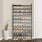 STORAGE MANIAC 10-Tier Expandable Shoe Rack, 44 Pairs Tall Vertical Shoe Rack, Heavy-Duty Metal Adjustable Shoes Organizer for Closet, Entryway, Hallway, Garage, Front Door, Shoes Shelves, Black - Image 2