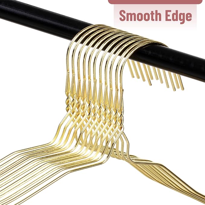 Mr. Pen- Metal Wire Hangers, 10 Pack, Gold - Image 6