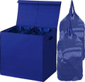 Simple Houseware Double Laundry Hamper with Lid & Removable Bags, Dark Blue by SimpleHouseware