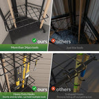 Garden Tool Organizer for Corner - Heavy Duty Metal Rack with 34 Storage Compartments & 14 Hooks for Shovels, Rakes, Long-Handled Tools, Ideal for Garden, Shed, Garage Storage - Image 5