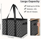 Reusable Grocery Bags 2 Pack, Foldable & Water Resistant Shopping Bags - Image 5