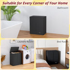 135L Laundry Hamper 2 Section, Large Laundry Hamper with Lid, Dirty Clothes Hamper with 2 Removable Inner Bags, Collapsible Laundry Basket Organizer for for Clothes Toys Towels, Hamper 2 Compartment - Image 7